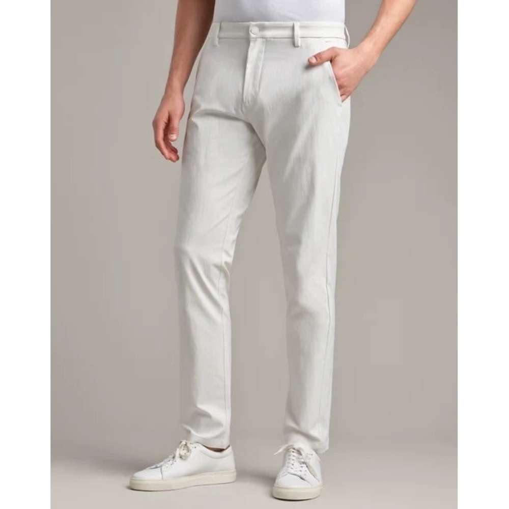 New Rhone Gotham Pants Mens 32x32 White Chino Slim Fit Performance Golf Stretch